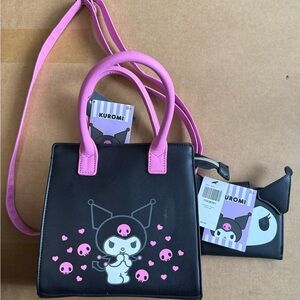 Kuromi Black and Pink Kids Bag Set